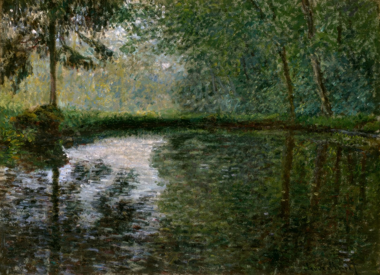 Rincón del estanque en Montgeron de Claude Monet