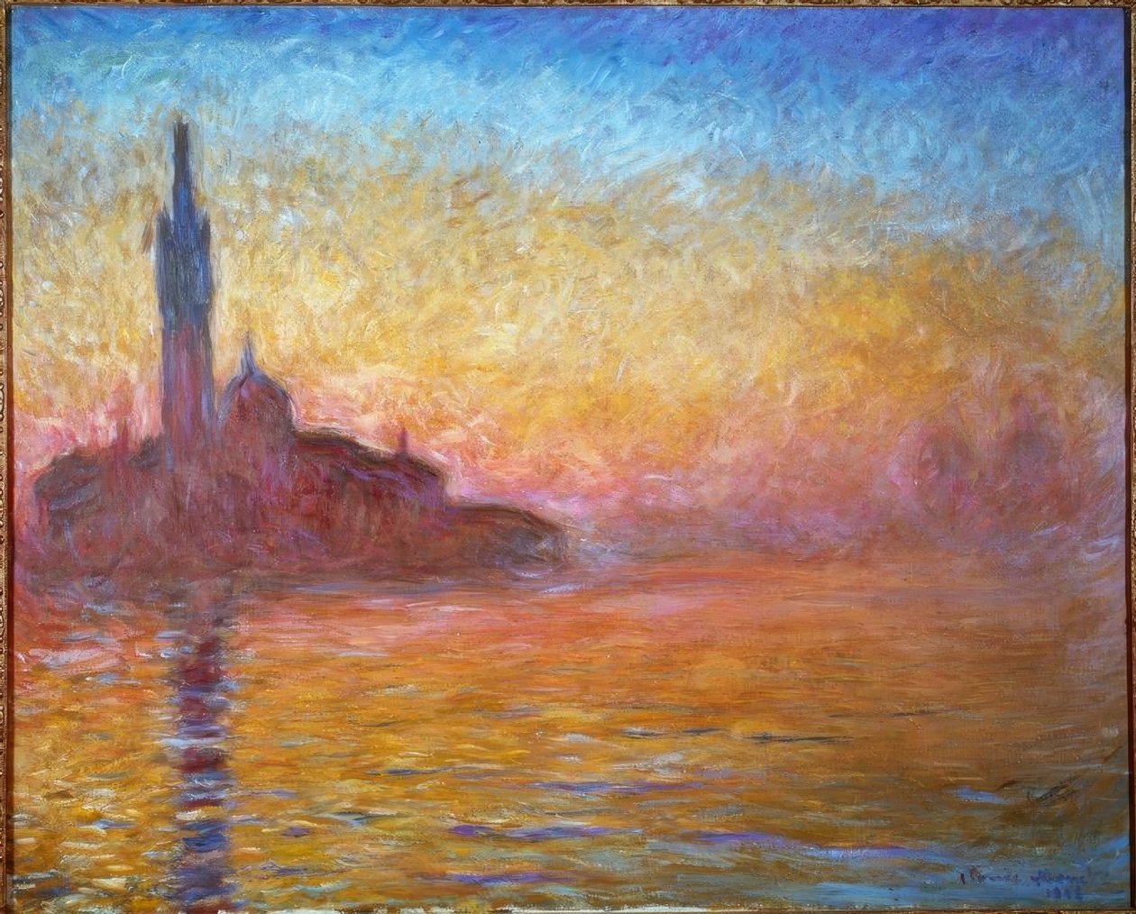 Crepúsculo en Venecia de Claude Monet