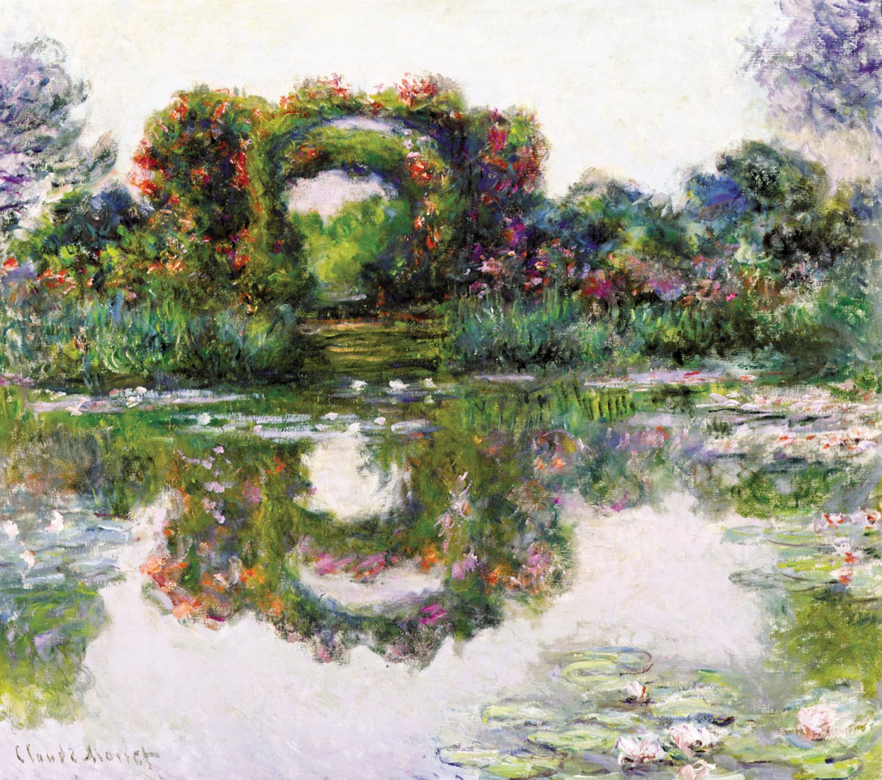Arcos floridos, Giverny de Claude Monet