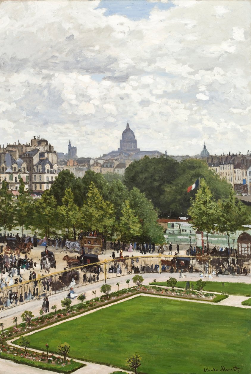Jardín de la Princesa, Louvre, 1867 de Claude Monet