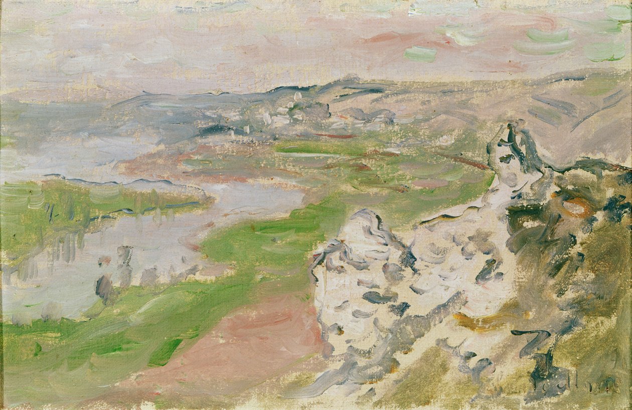 Le Cirque des Céteaux, el Sena visto desde las alturas de Chantemerle, 1881 de Claude Monet