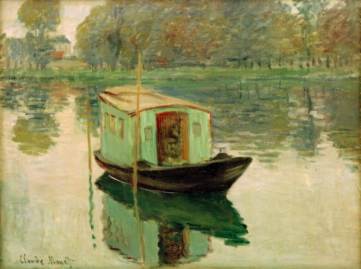 El barco-taller de Claude Monet