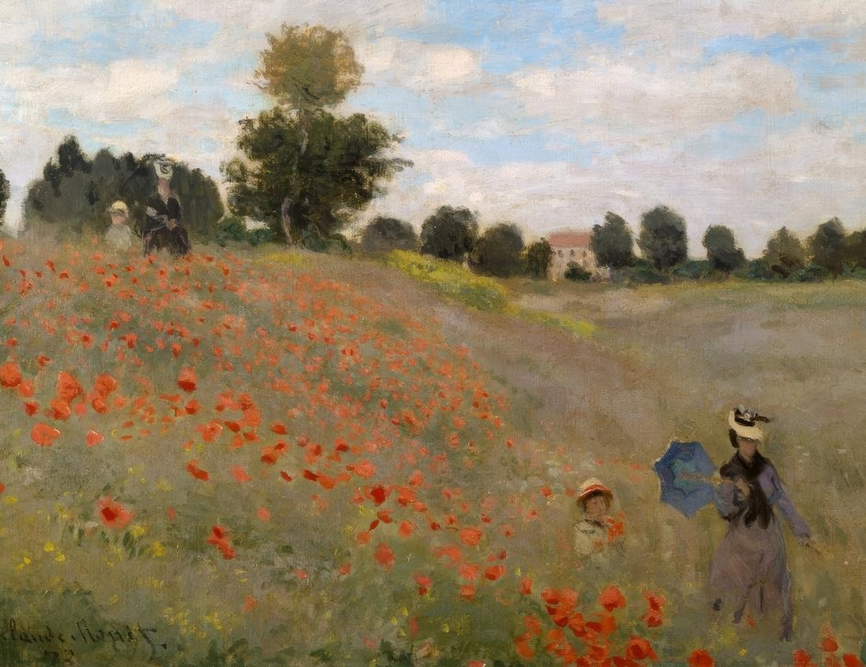 Las amapolas en Argenteuil de Claude Monet