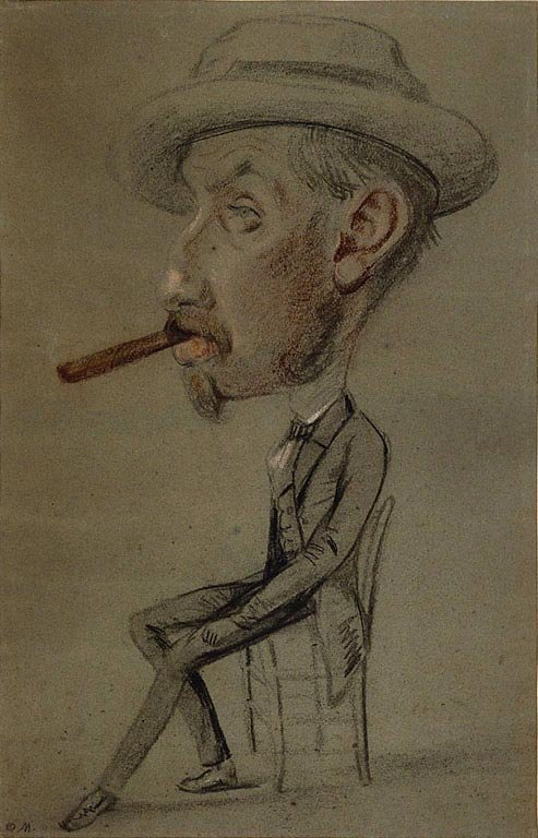 Hombre con un gran cigarro de Claude Monet