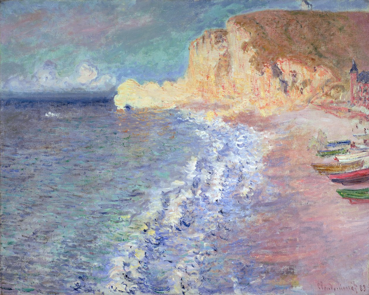 Mañana en Etretat, 1883 de Claude Monet