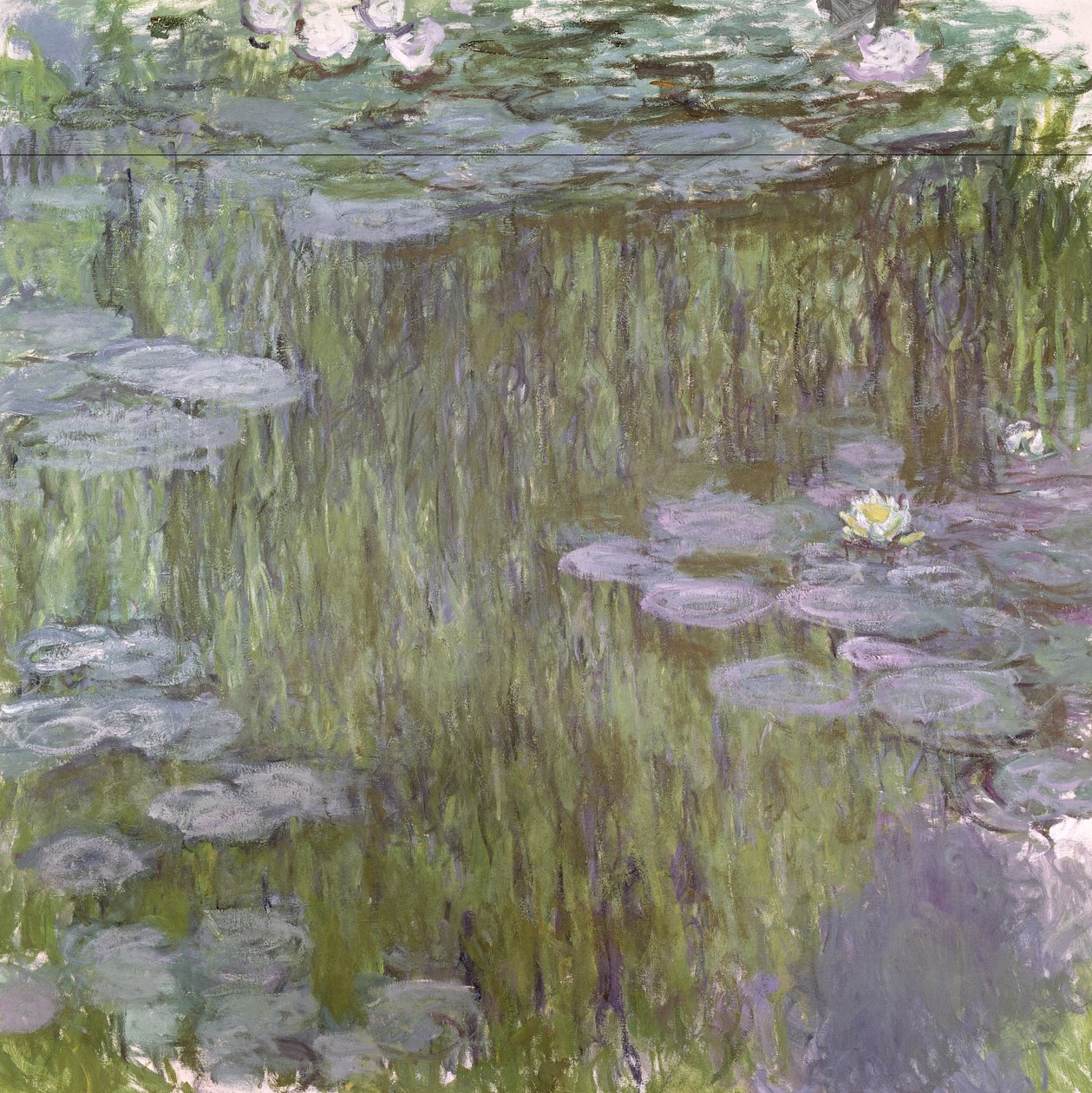 Nenúfares en Giverny, 1918 de Claude Monet