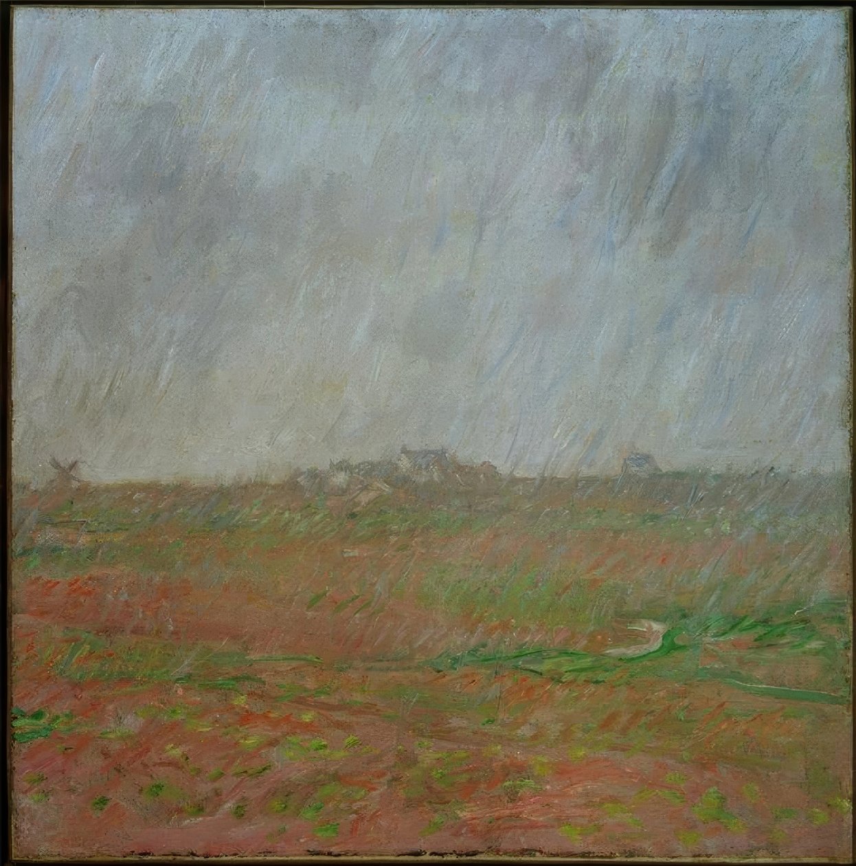 Lluvia en Belle-Ile de Claude Monet