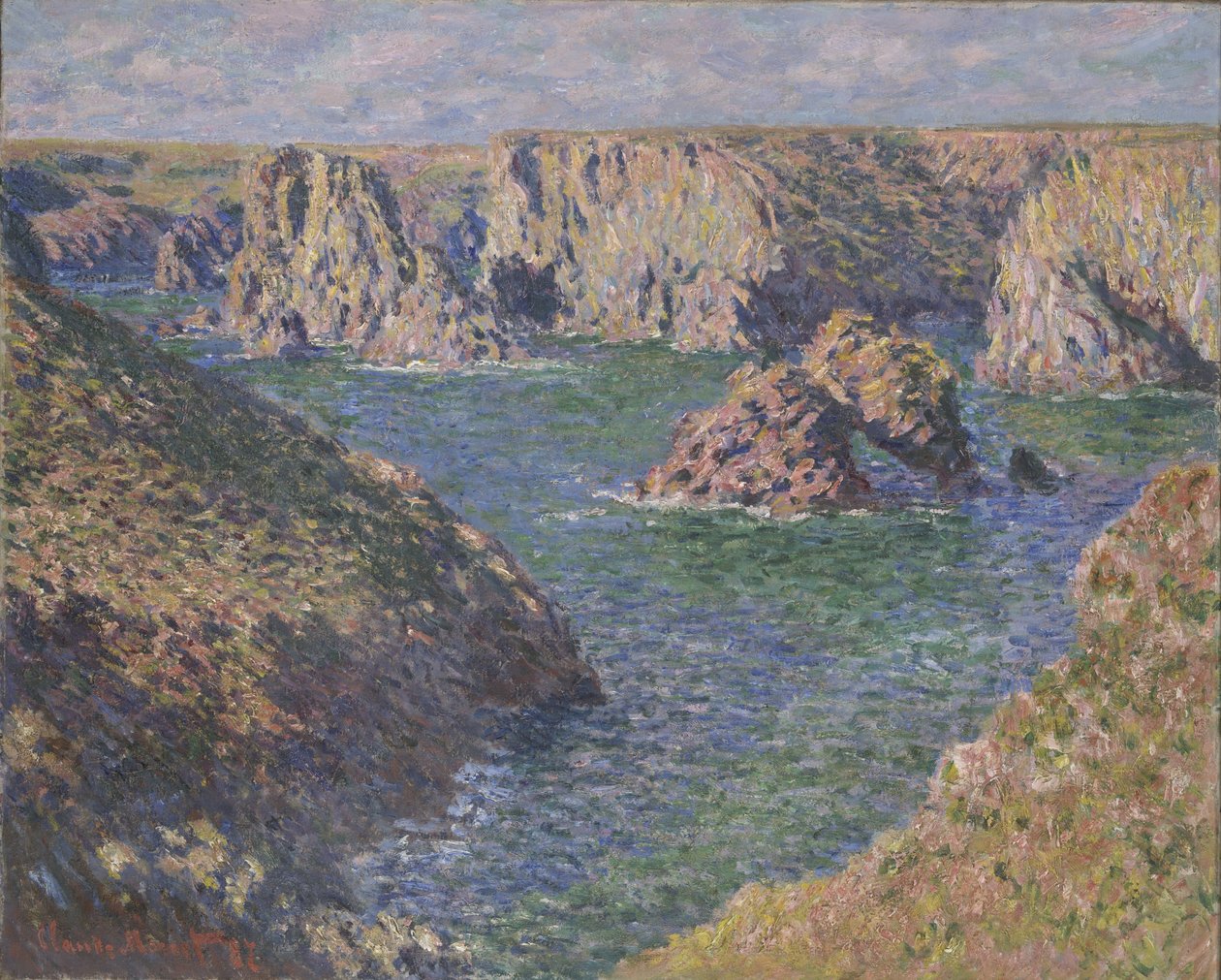 Port-Domois, Belle-Isle, 1887 de Claude Monet