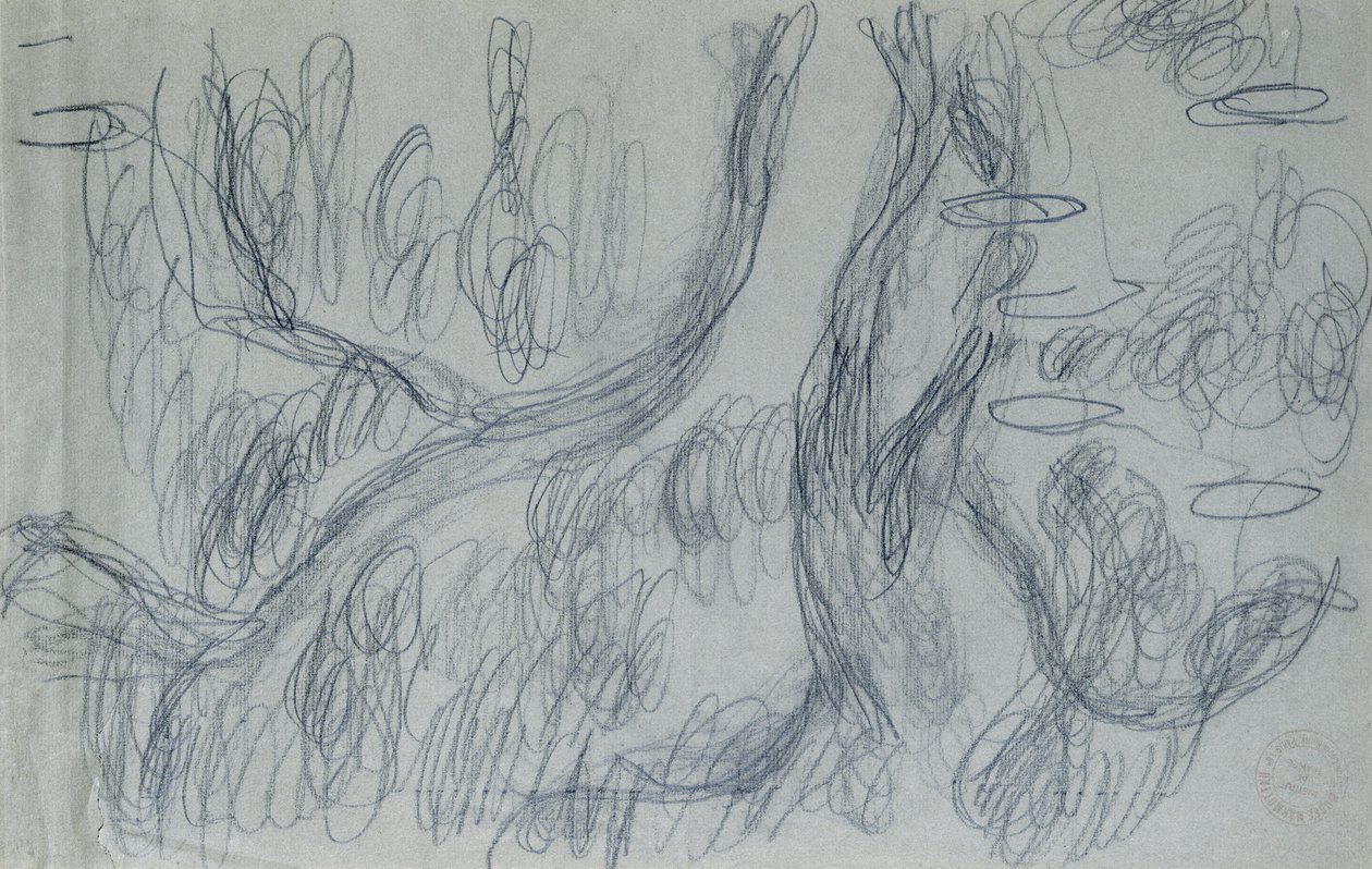Reflejos de Sauces, c.1918 de Claude Monet