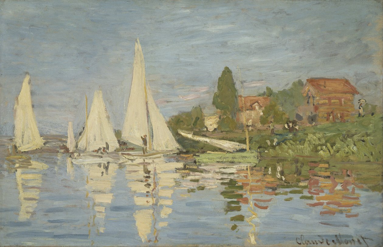 Regatas en Argenteuil de Claude Monet