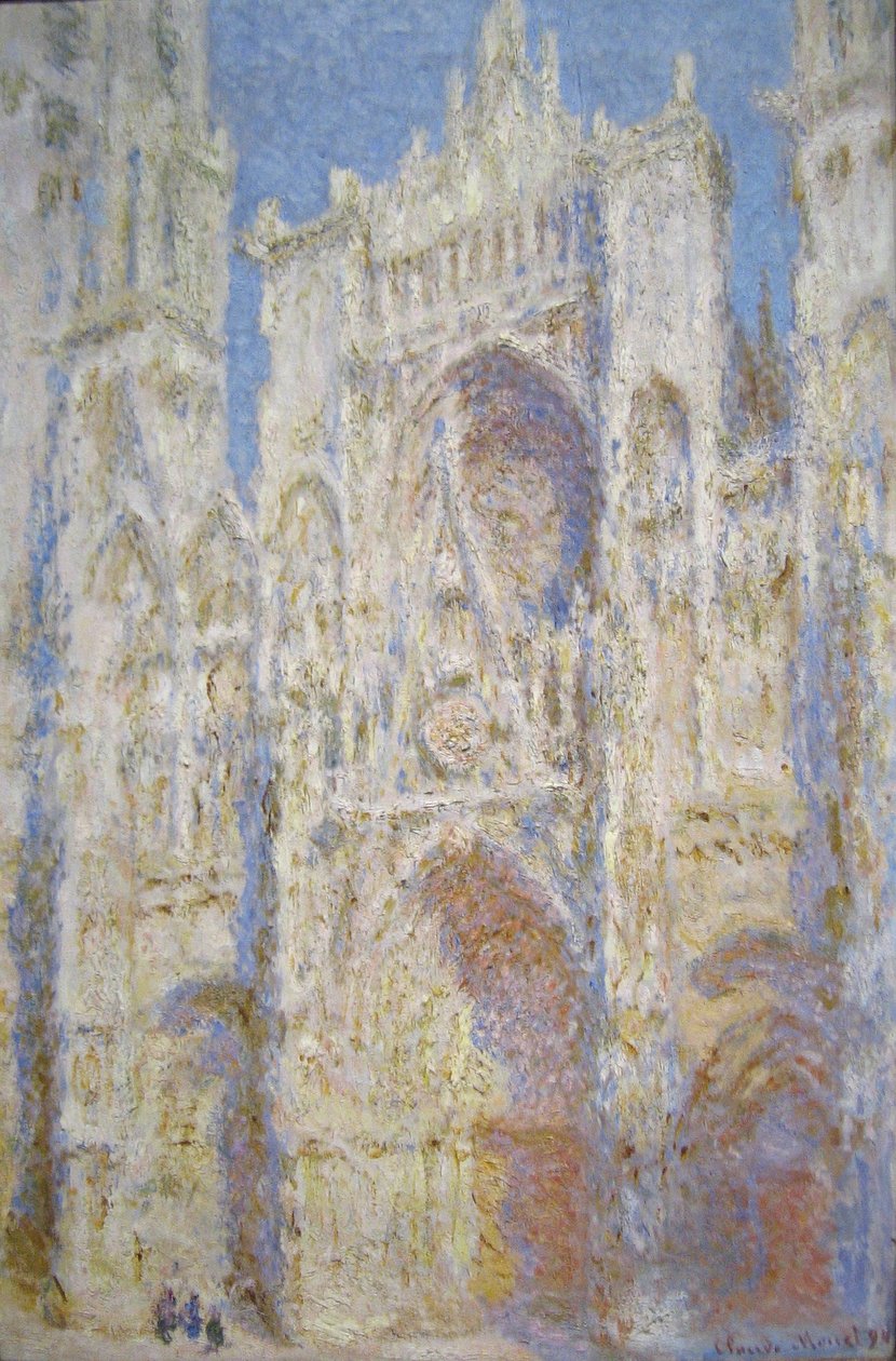 Catedral de Rouen, fachada oeste, luz del sol de Claude Monet
