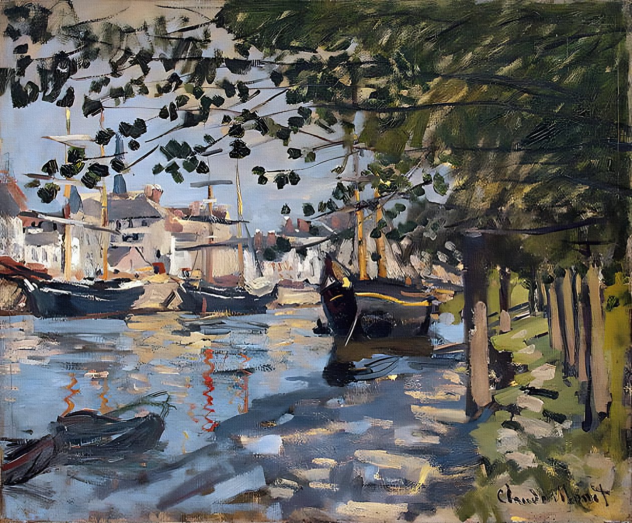 El Sena en Rouen, 1872 de Claude Monet