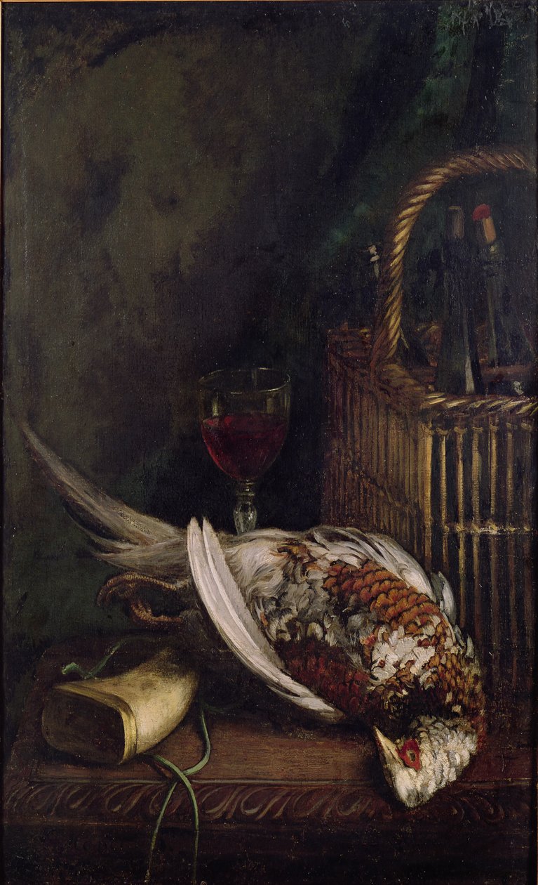 Naturaleza muerta con un faisán, c.1861 de Claude Monet