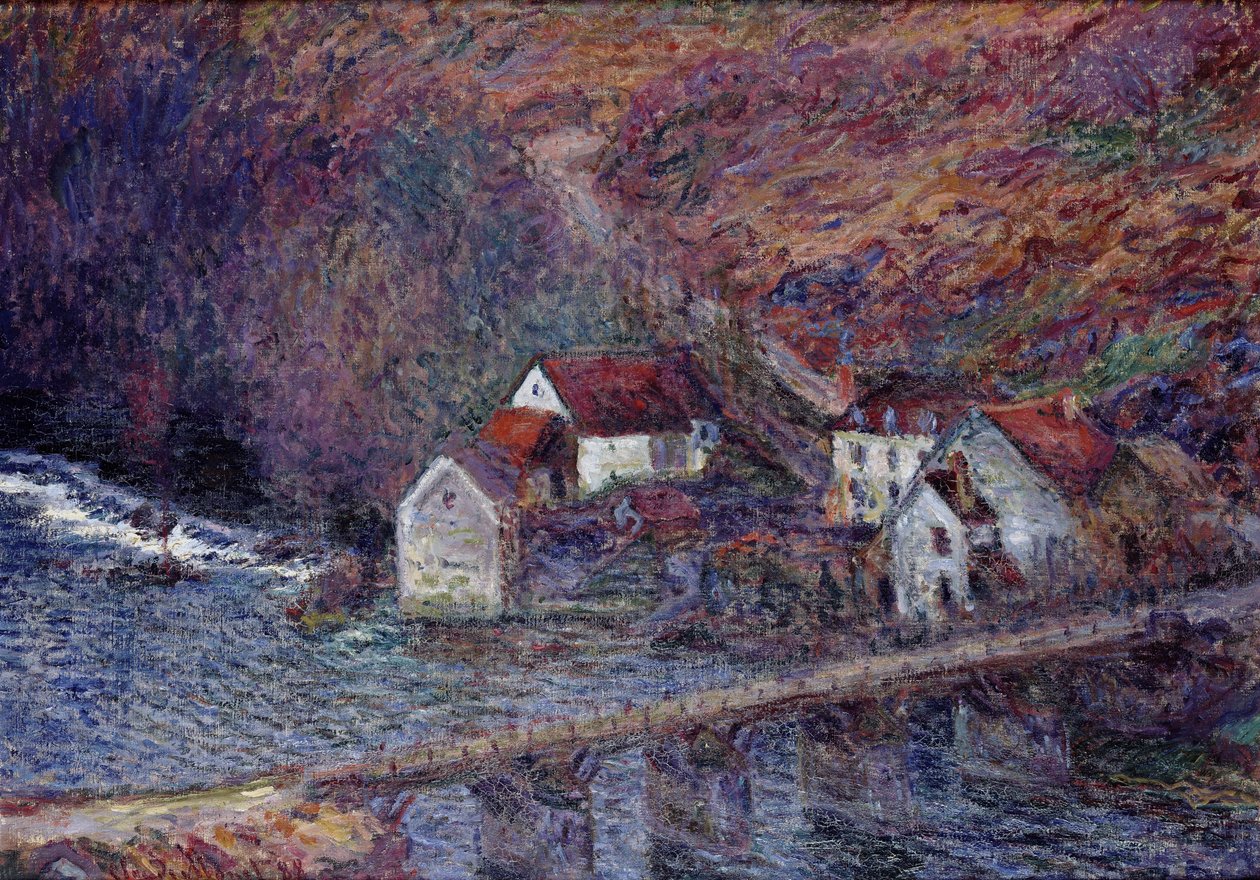 El Puente en Vervy, 1889 de Claude Monet