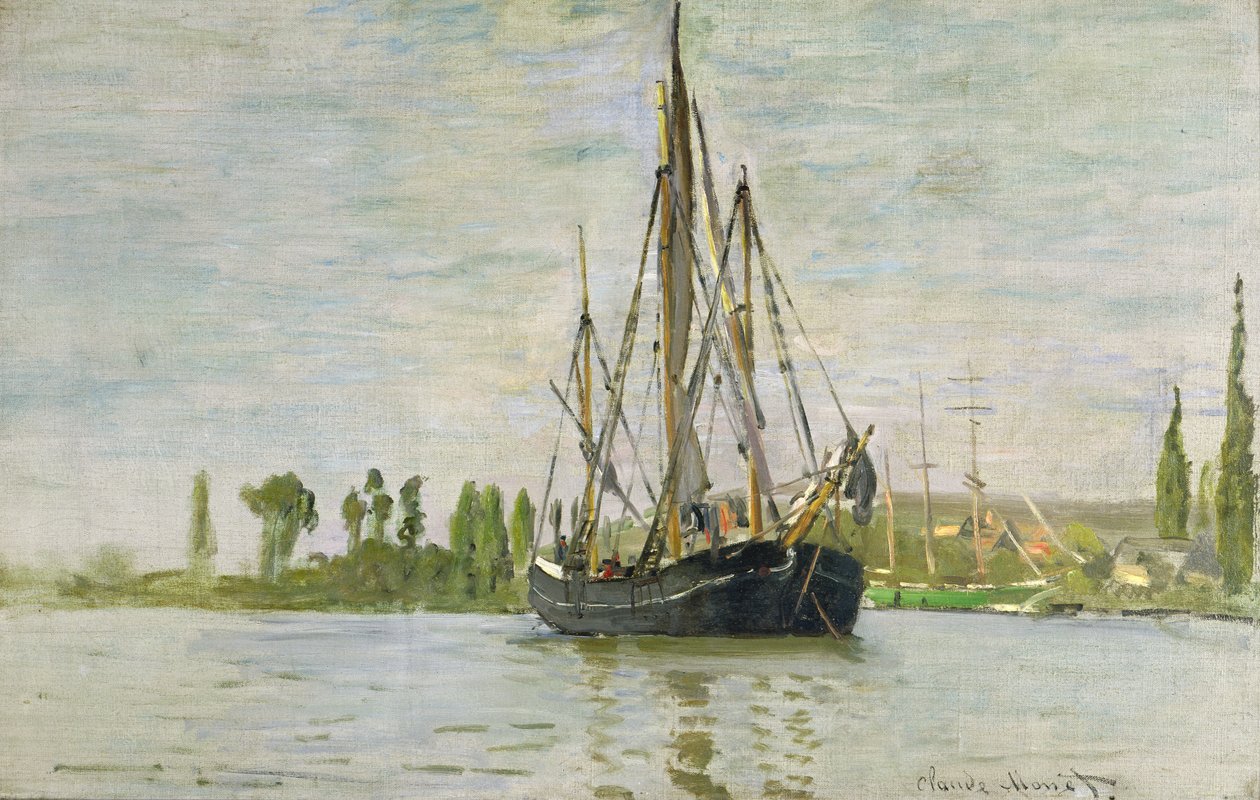 El Chasse-Marée en ancla, c.1871-72 de Claude Monet
