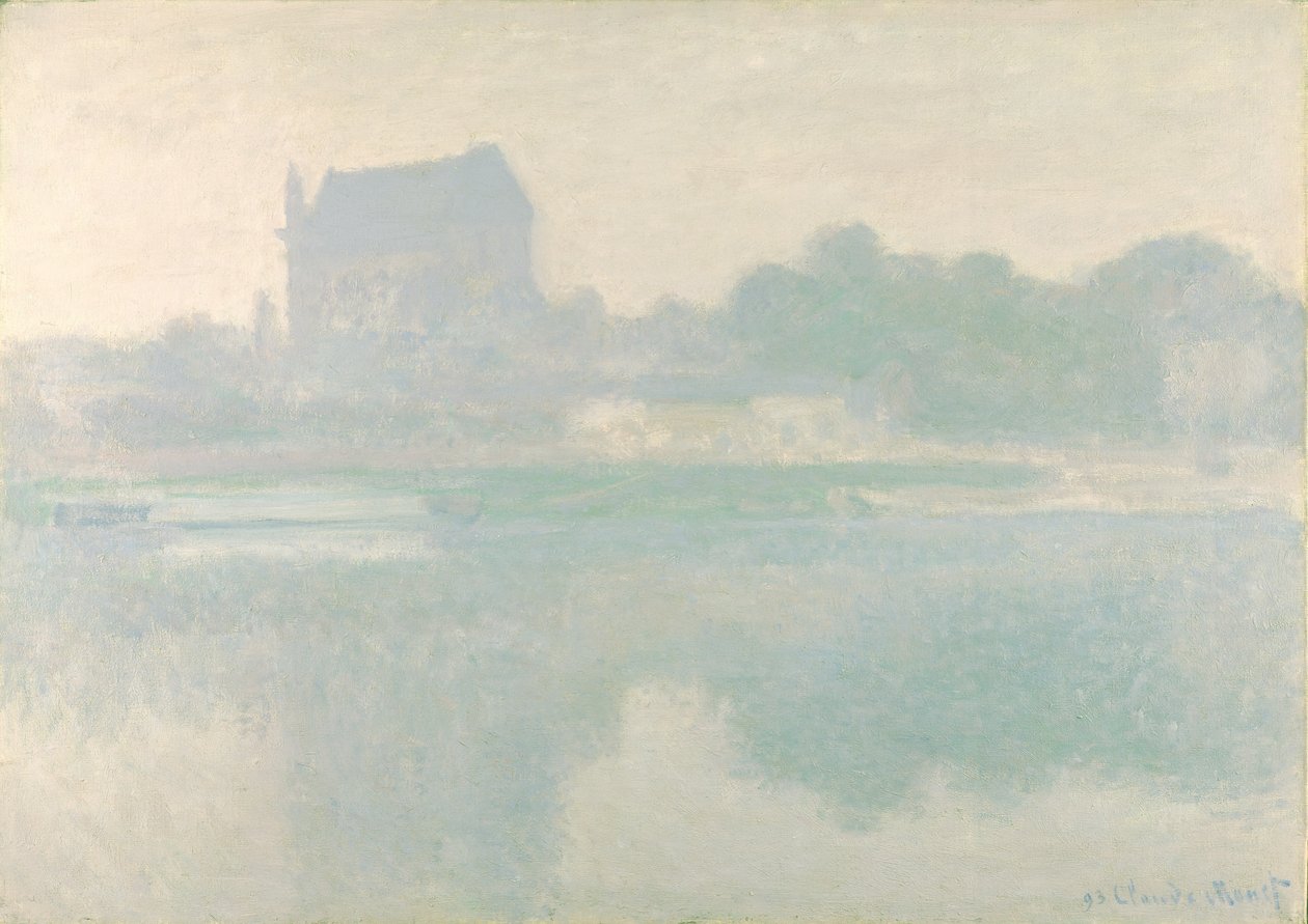 La iglesia de Vernon, Brouillard, 1894 de Claude Monet