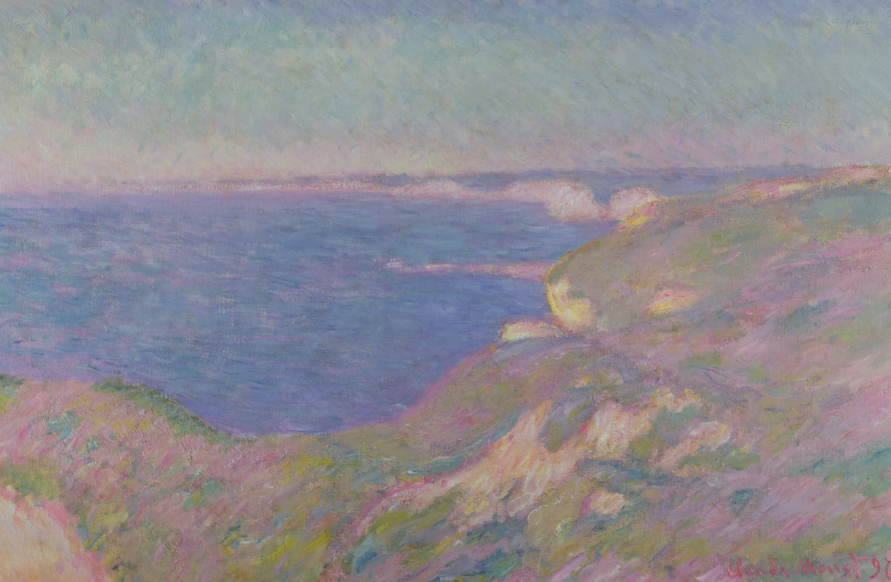 Los acantilados cerca de Dieppe, 1897 de Claude Monet
