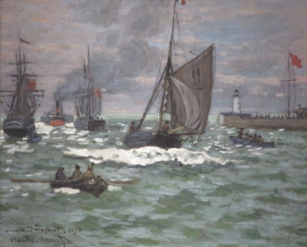 La entrada al puerto de Le Havre de Claude Monet