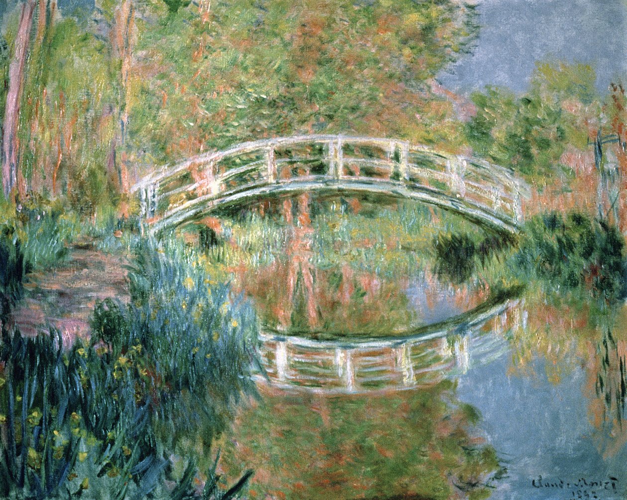 El puente japonés, Giverny, 1892 de Claude Monet
