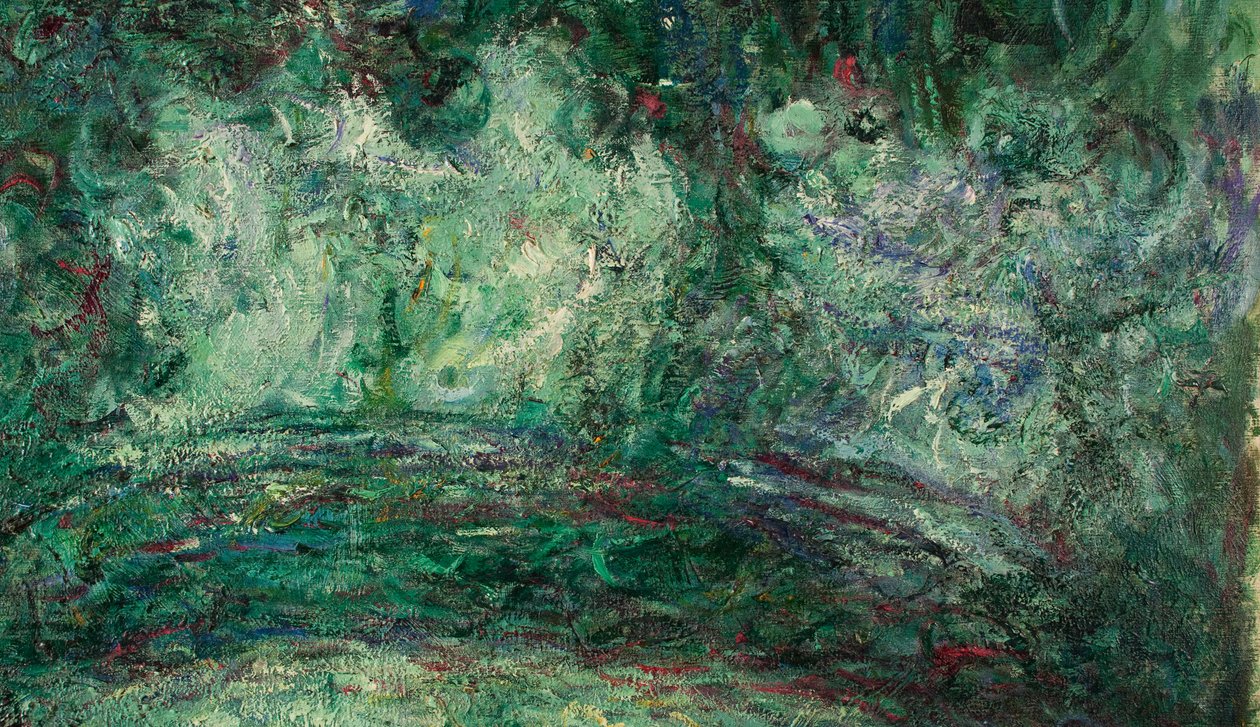 El puente japonés (detalle), 1918-19 de Claude Monet