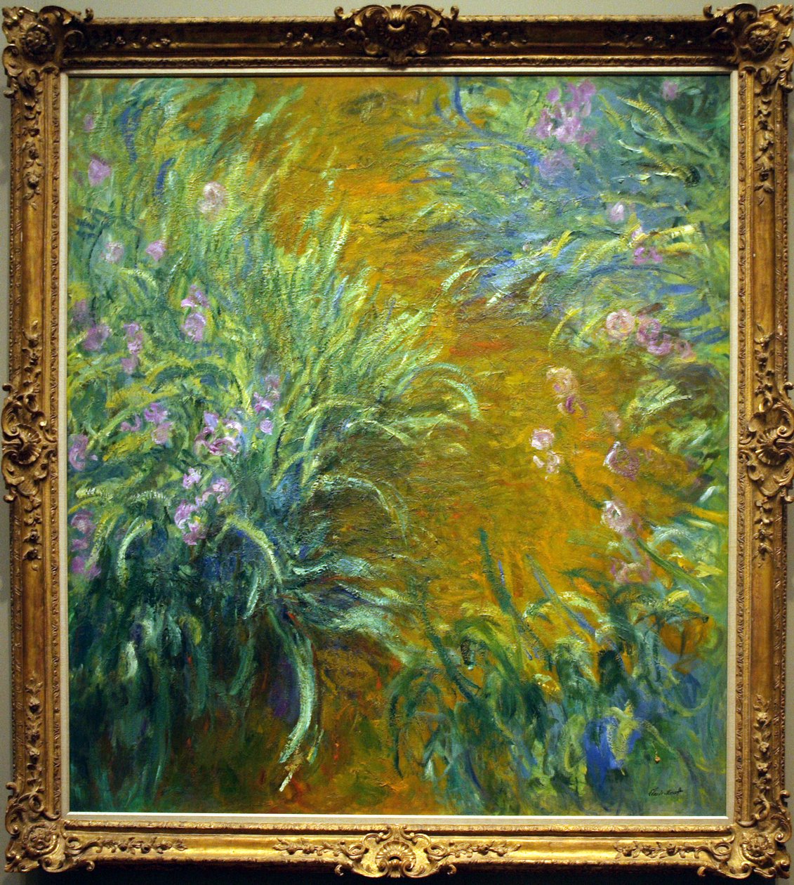 El camino entre los lirios de Claude Monet