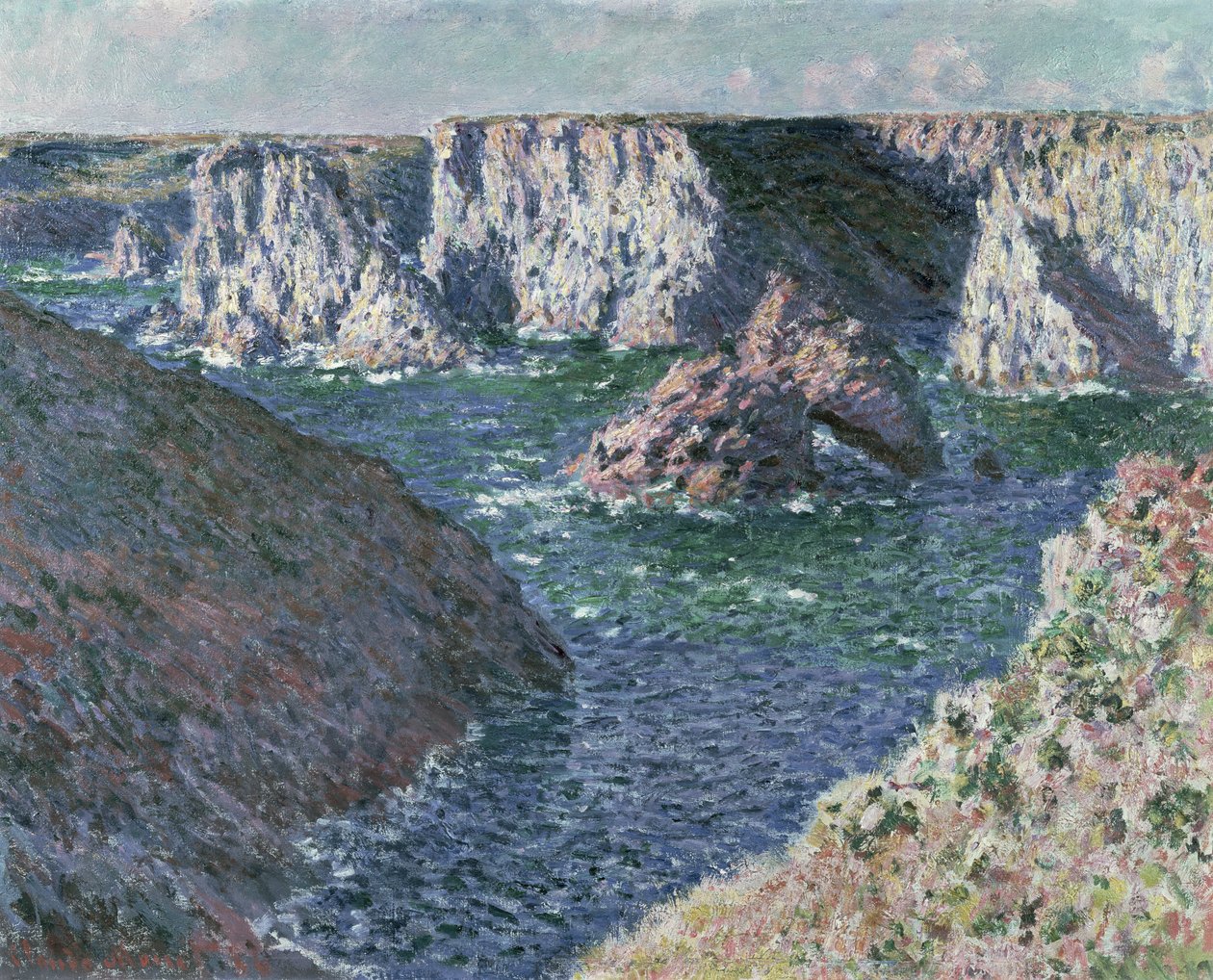 Las rocas de Belle Ile, 1886 de Claude Monet