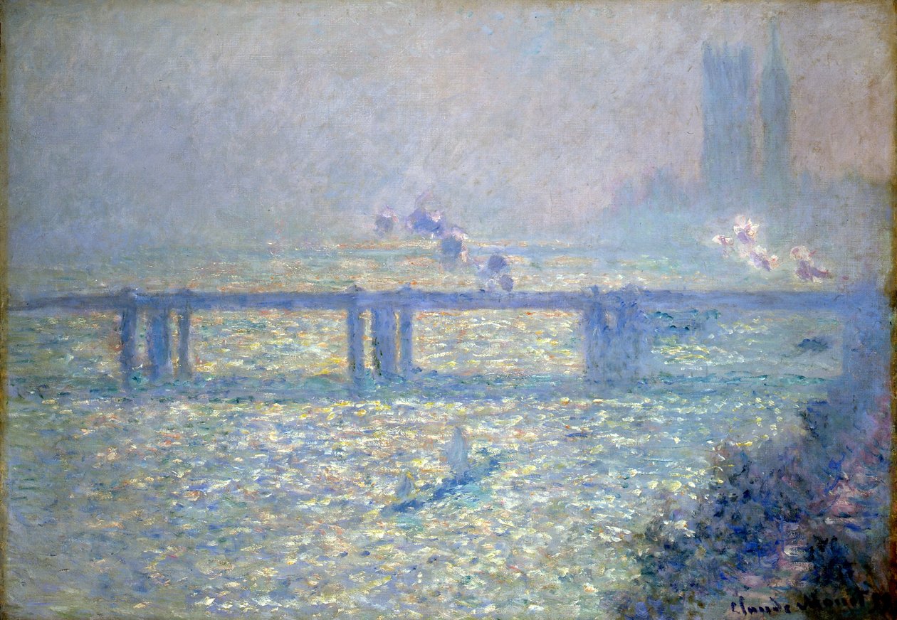 El Támesis en el Puente de Charing Cross, Londres, 1899 de Claude Monet