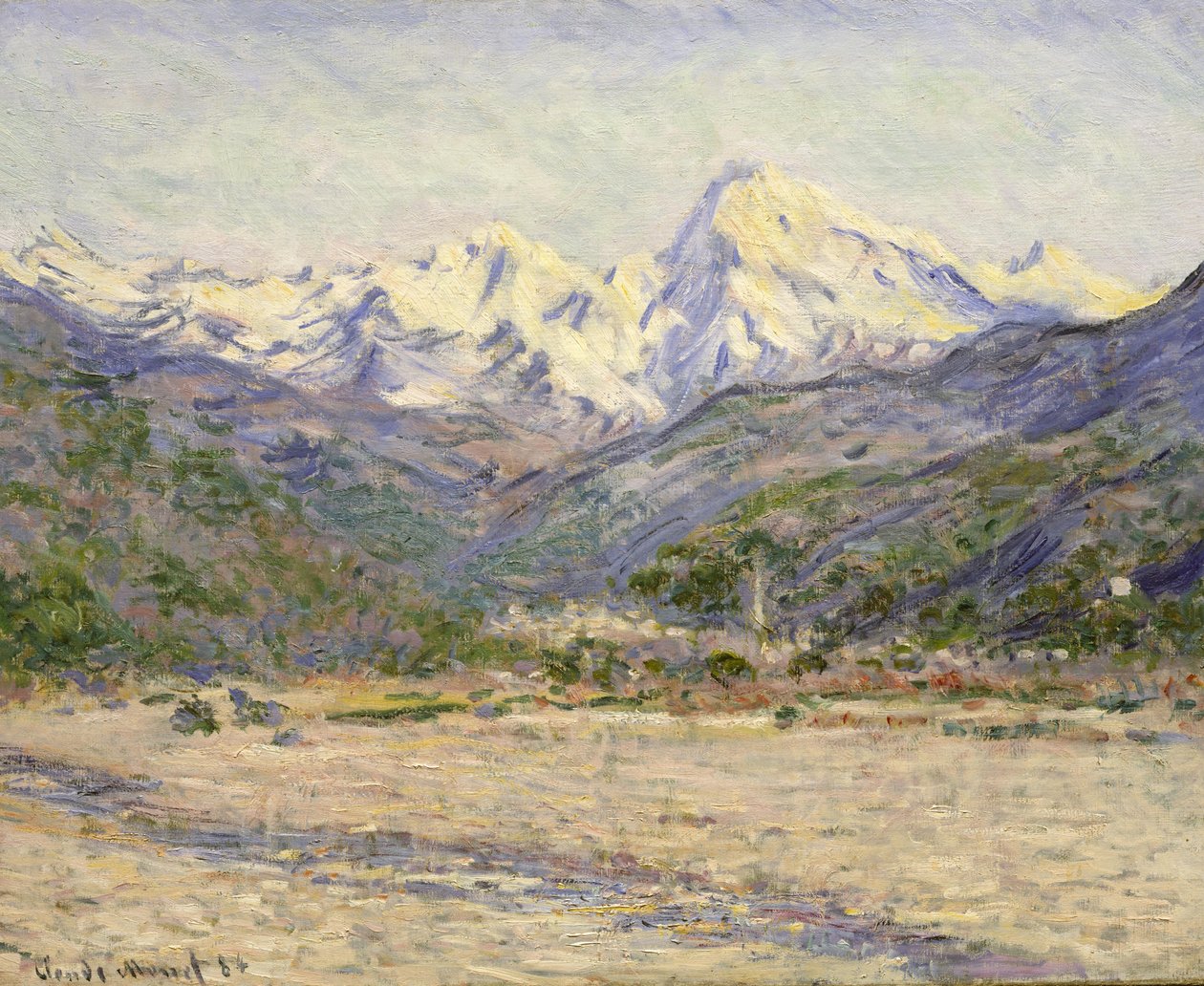 El Valle del Nervia de Claude Monet