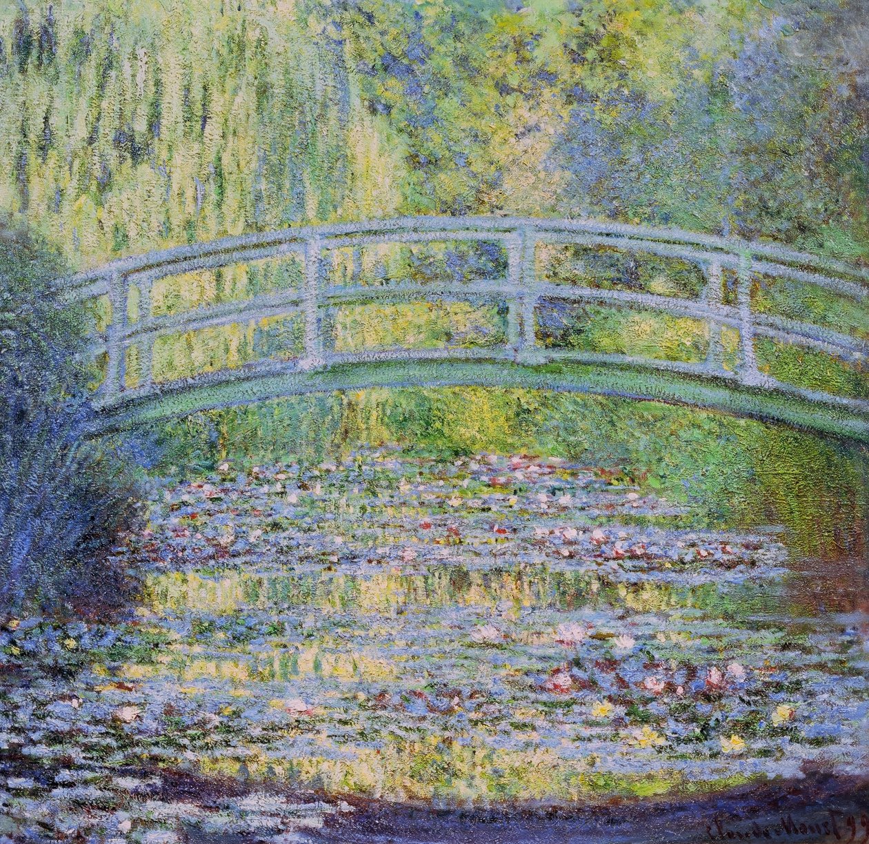 El Estanque de los Nenúfares con el Puente Japonés de Claude Monet