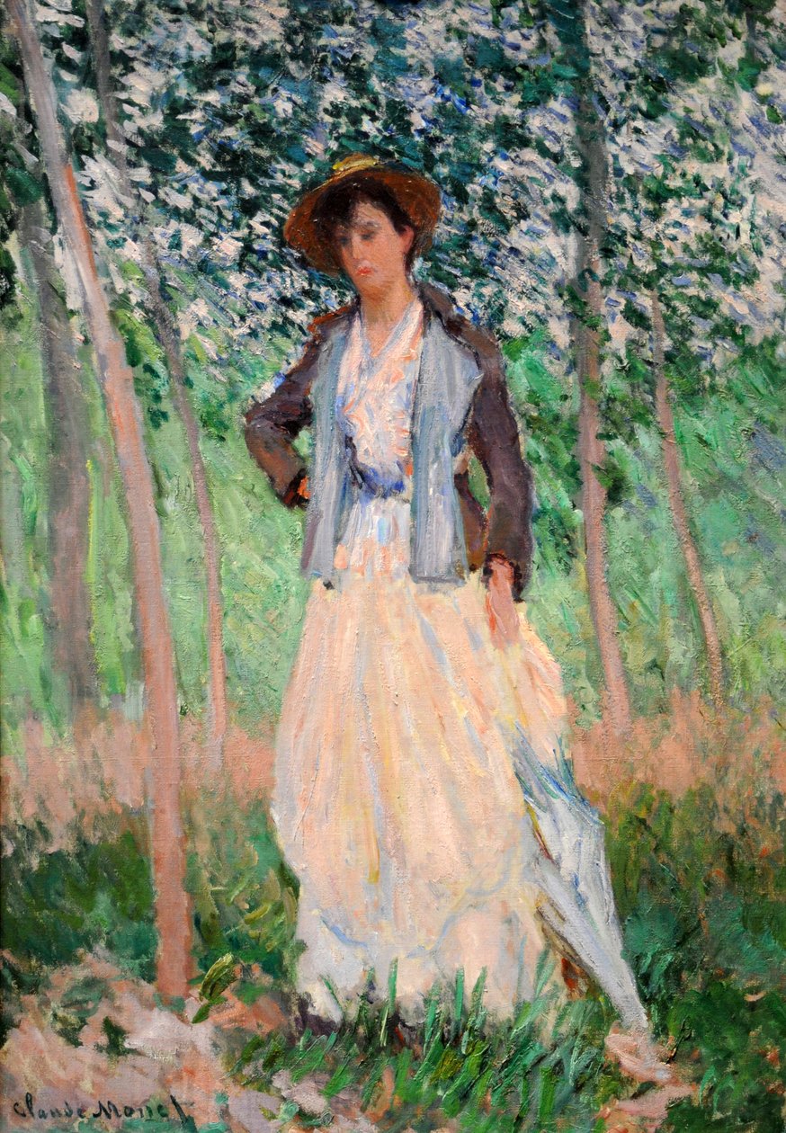 La paseante (Suzanne Hoschedé) de Claude Monet