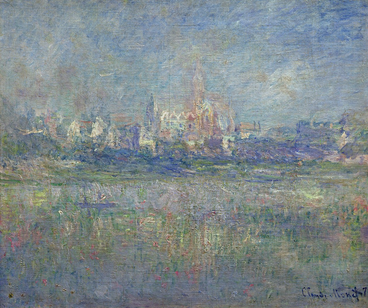 Vetheuil en la niebla, 1879 de Claude Monet
