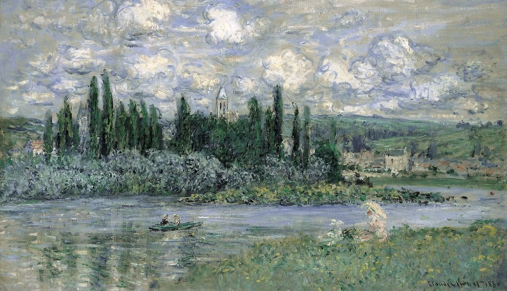Vista de Vetheuil sur Seine de Claude Monet