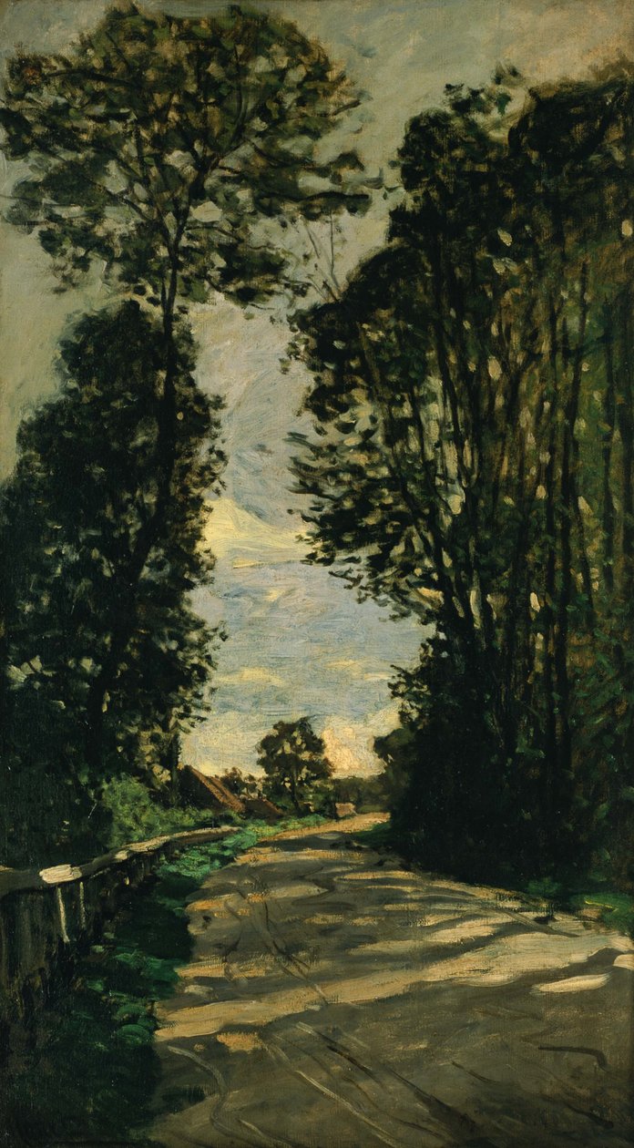 Paseo (Camino de la Granja Saint-Siméon) de Claude Monet