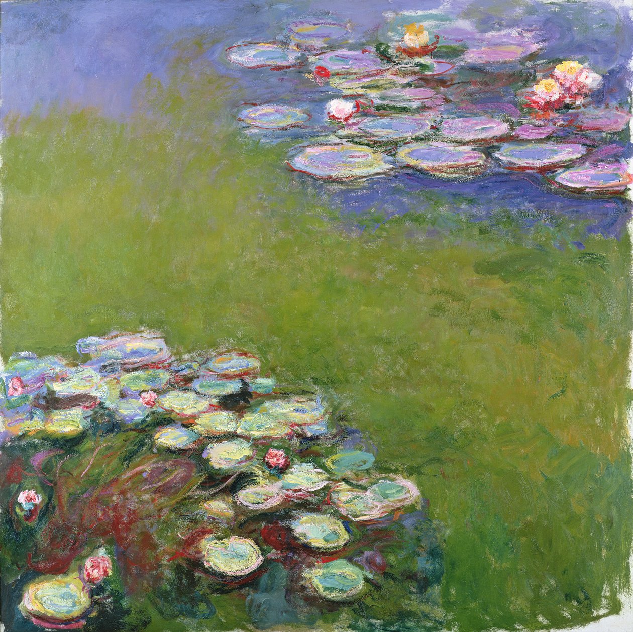 Nenúfares, 1914-17 (detalle) de Claude Monet
