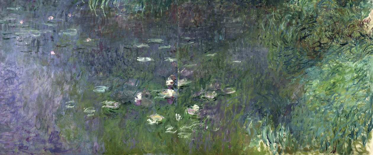Nenúfares: Mañana, 1914-18 (sección derecha) de Claude Monet