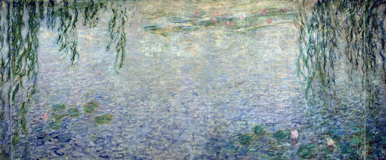 Nenúfares: Mañana con sauces llorones (detalle) de Claude Monet