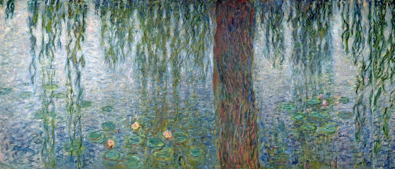 Nenúfares: Mañana con sauces llorones, (detalle) 1915-26 de Claude Monet