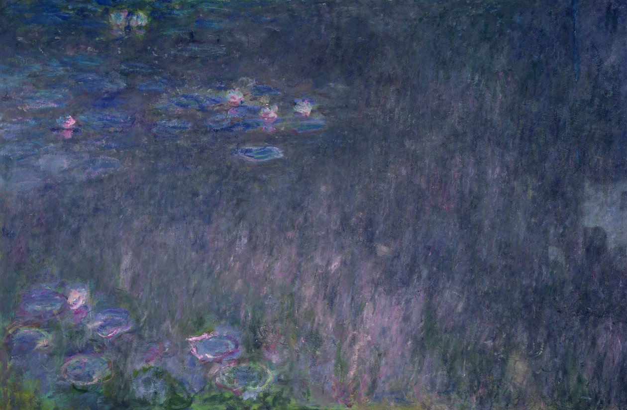 Nenúfares: Reflejos de árboles (detalle) de Claude Monet