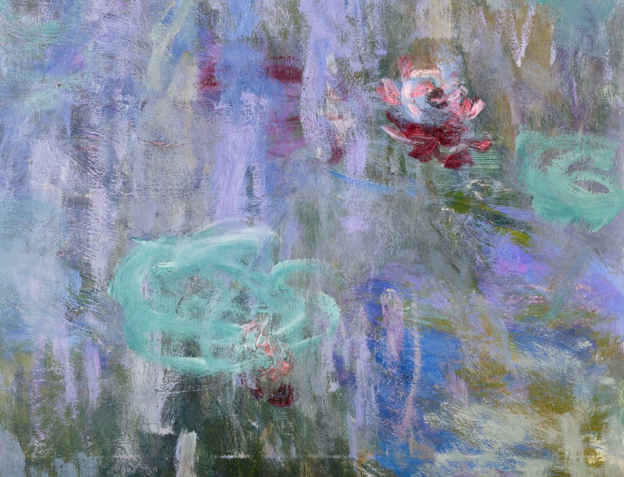 Nenúfares y reflejos de un sauce, 1916-19 de Claude Monet