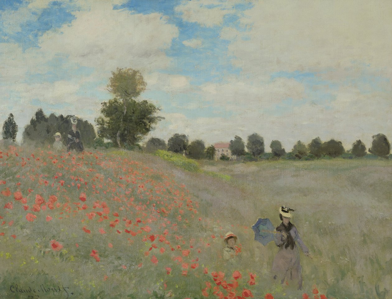 Amapolas silvestres, cerca de Argenteuil de Claude Monet