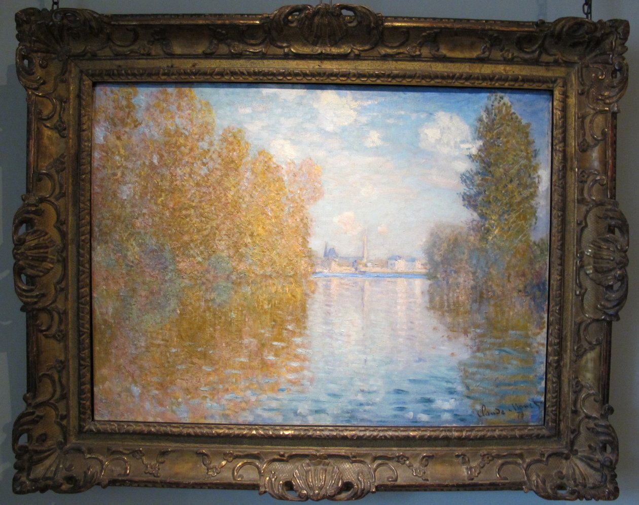Efecto otoño en Argentauil de Claude Monet