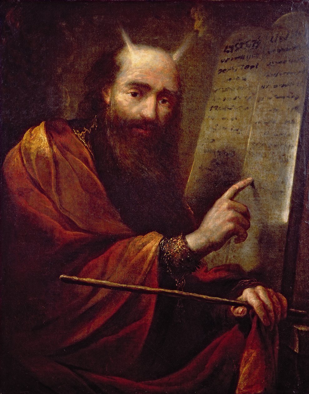 Moisés y las tablas de la ley de Claude Vignon