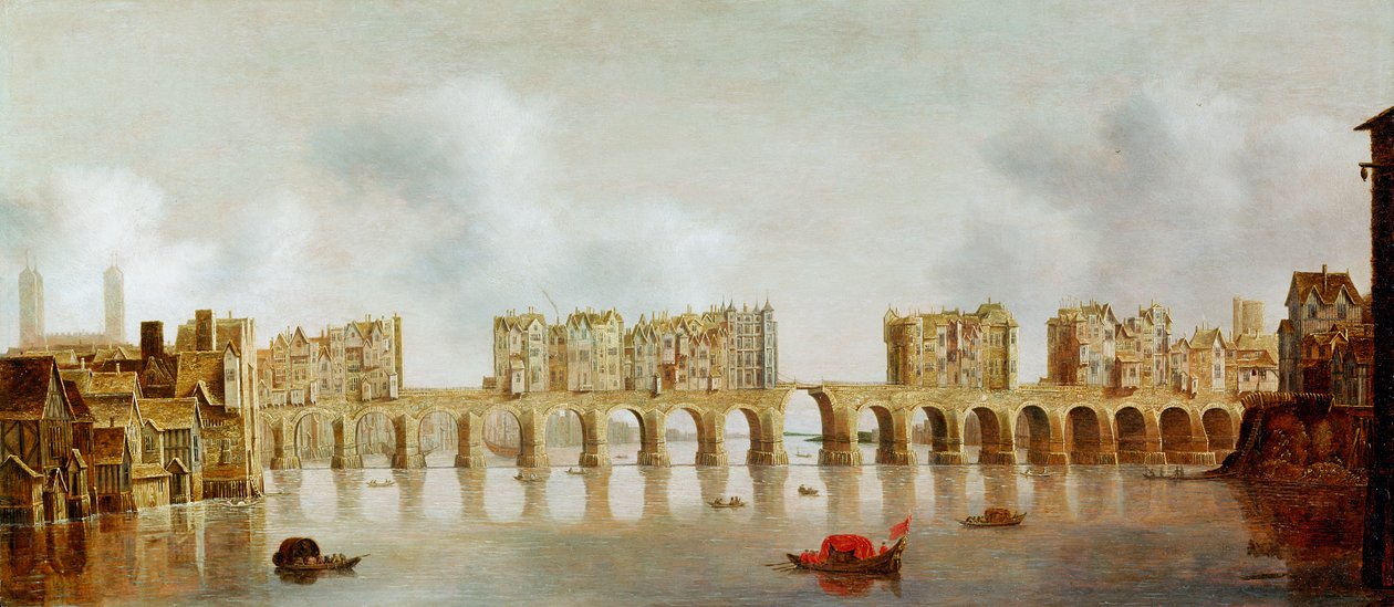 Vista del Puente de Londres, c.1632 de Claude de Jongh