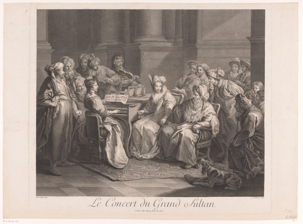Concierto para el sultán Le Concert du Grand Sultan (título sobre objeto) de Claude Antoine Littret de Montigny