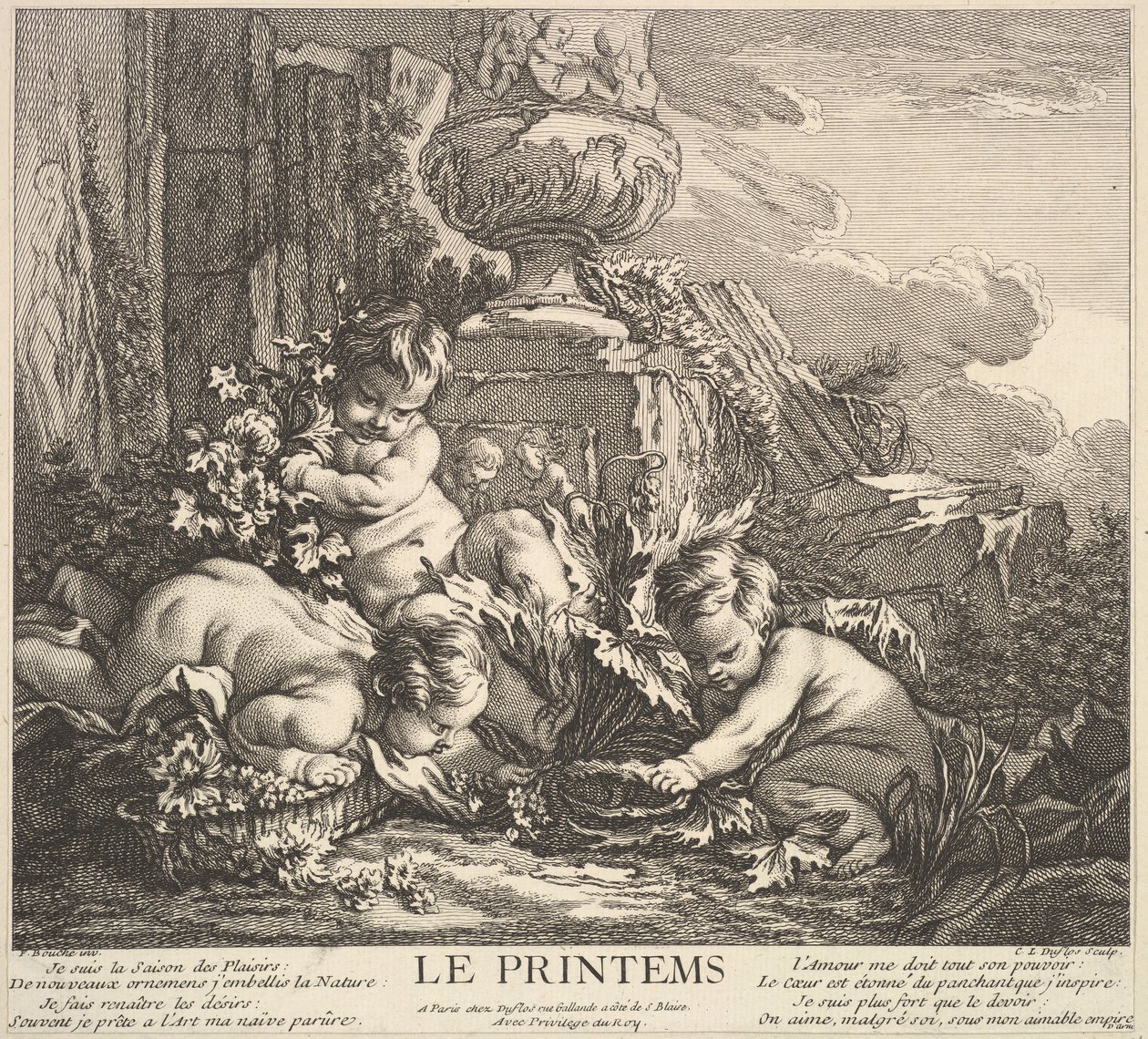Primavera, 1735-86 de Claude Augustin Duflos