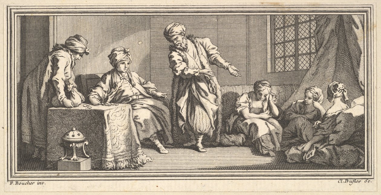 El comerciante de esclavos, 1746-47 de Claude Augustin Duflos