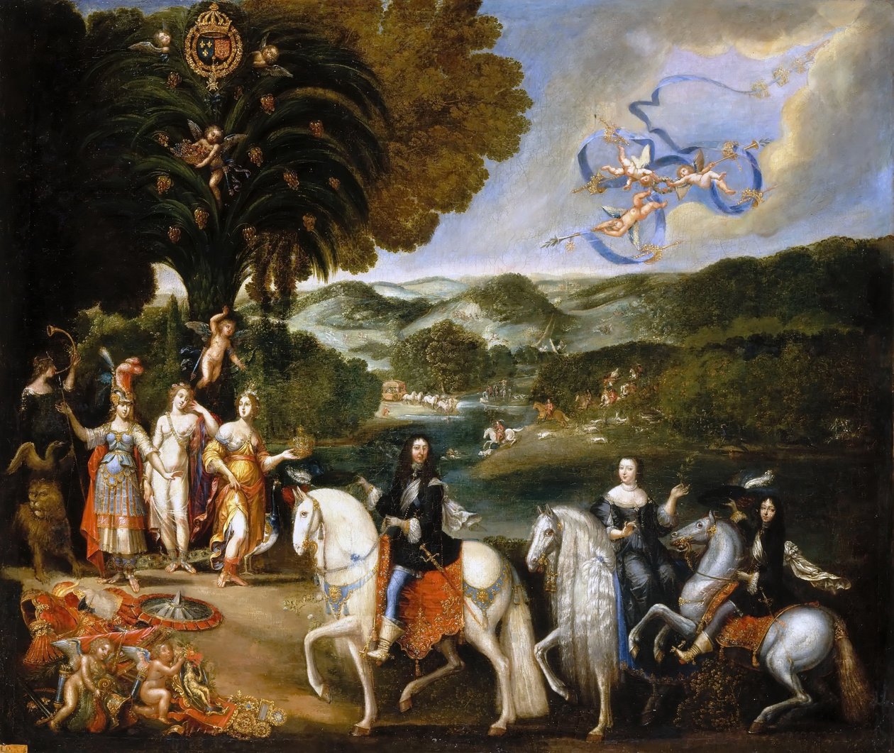 Alegoría del Tratado de los Pirineos Alegoría del Matrimonio de Luis XIV de Claude Deruet