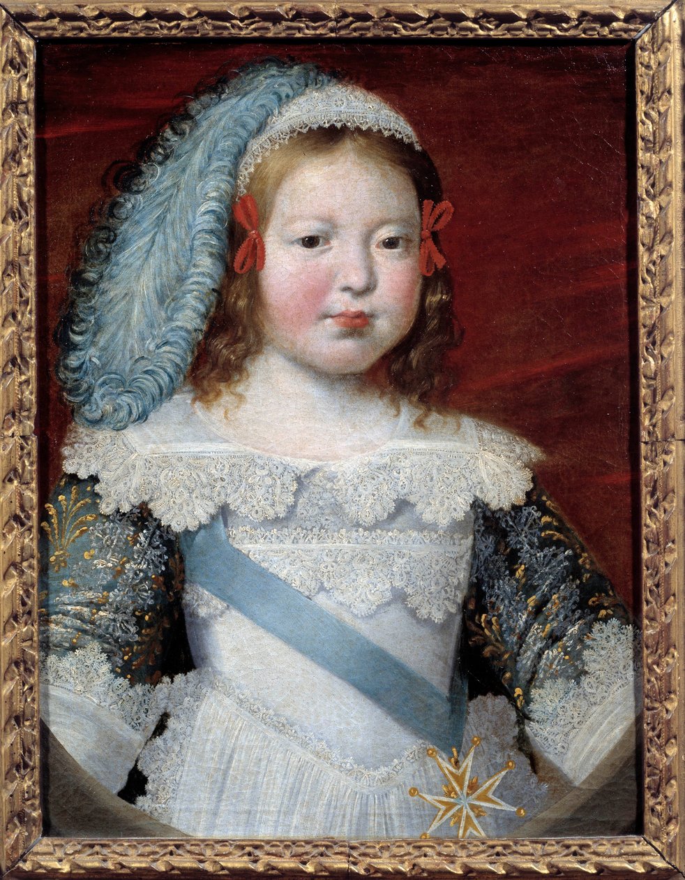 Retrato del delfín, futuro Luis XIV (1638-1715). Pintura por Claude Deruet (1588-1662) Dim 0.50 x 0.39. 1641. Museo de Bellas Artes de Orleans - Retrato del Delfín, el futuro Luis XIV (1638-1715). Pintura por Claude Deruet (1588-1662), 0.50 x 0. de Claude Deruet