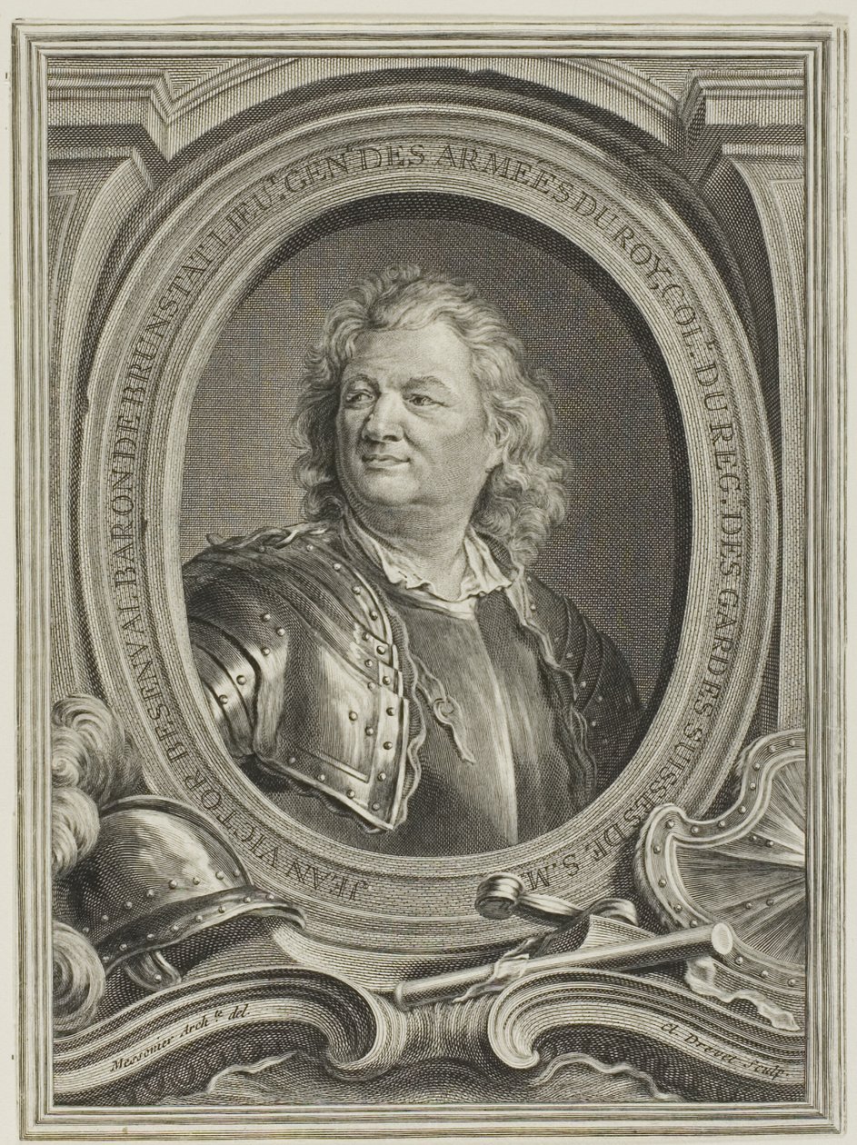 Retrato de Jean-Victor, barón de Besenval de Claude Drevet