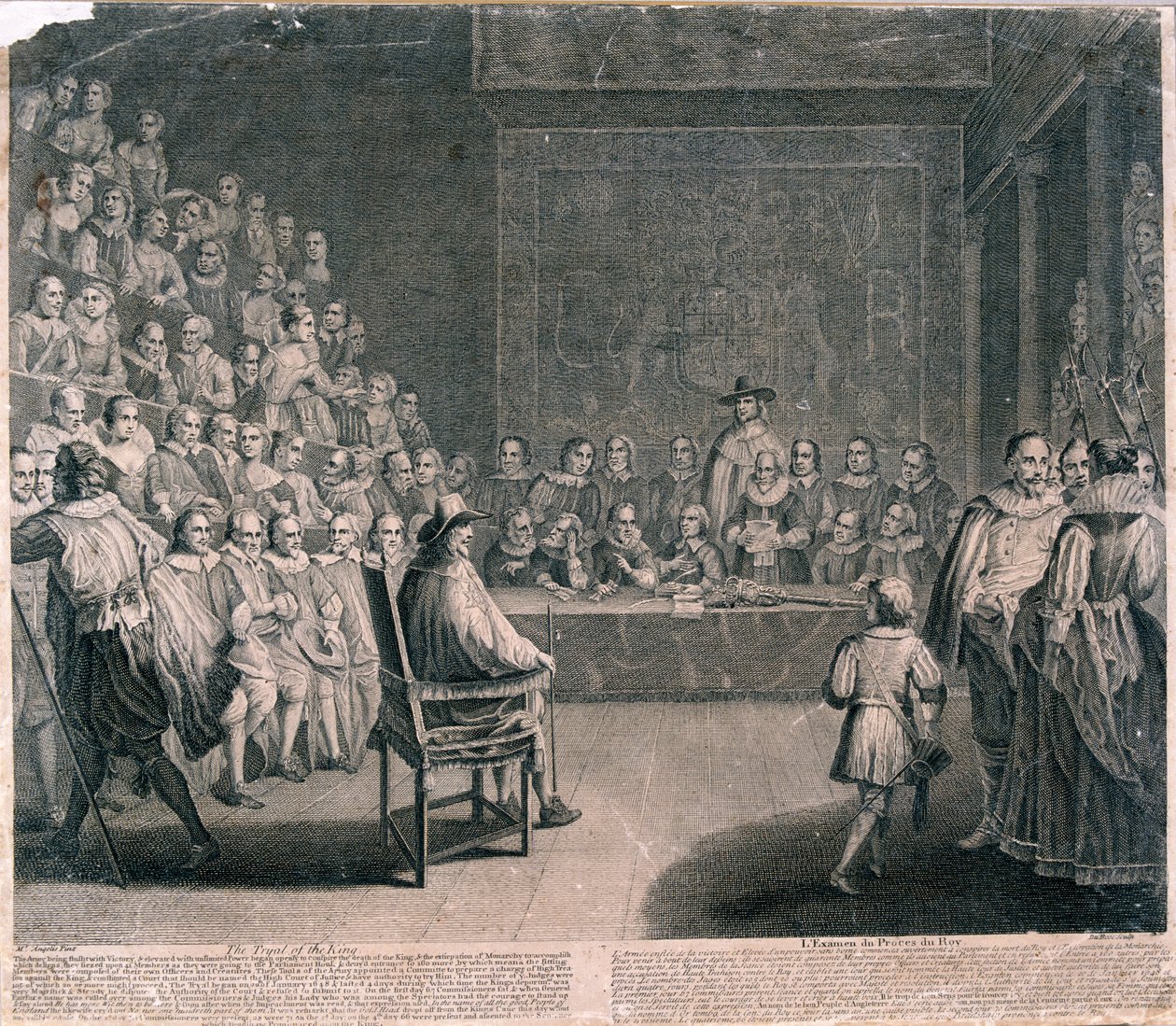 Juicio del Rey Carlos I, Palacio de Westminster de Claude Dubosc